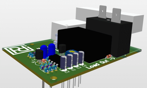 Bild: 3D Render des Anlaufstrombegrenzungsmoduls